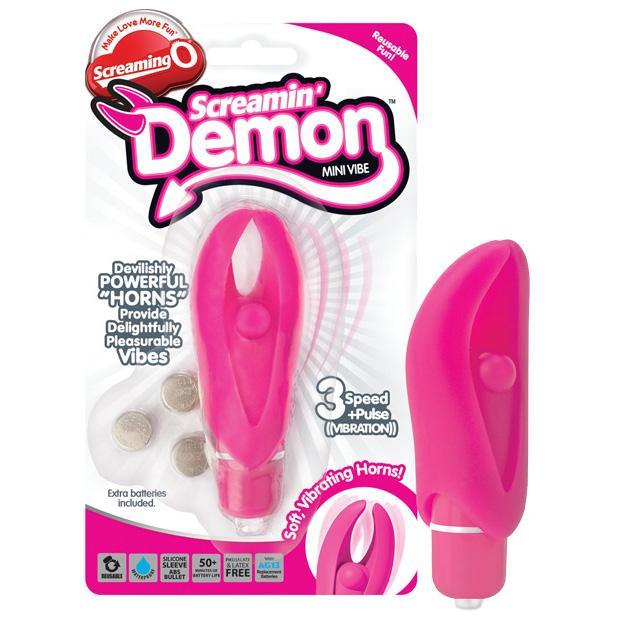 The Screaming O - Screamin Demon Mini Vibe Clit Massager (Pink) TSO1019 CherryAffairs