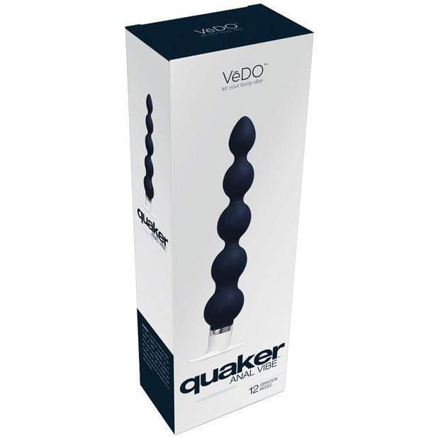 VeDO - Quaker Anal Vibrating Butt Plug (Just Black)    Anal Beads (Vibration) Non Rechargeable