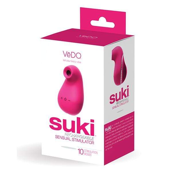 VeDO - Suki Rechargeable Sensual Vibrating Clitoral Air Stimulator (Foxy Pink) VD1109 CherryAffairs