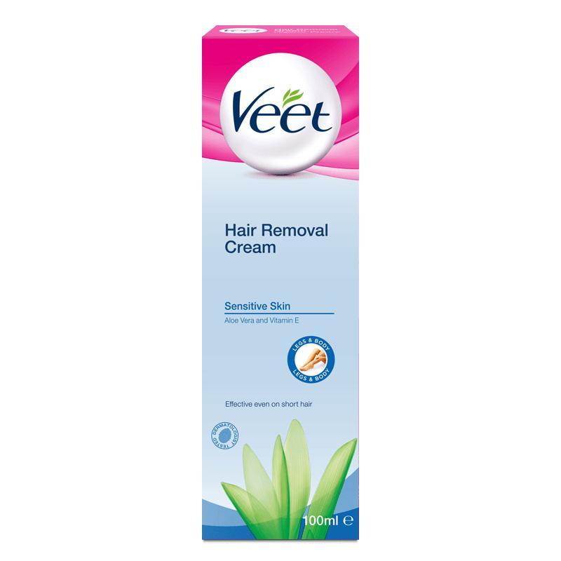 Veet - Hair Removal Cream for Sensitive Skin 100 ml VE1003 CherryAffairs