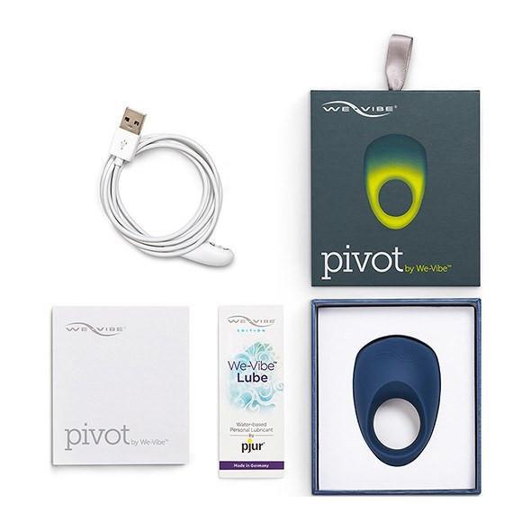 We-Vibe - Pivot App-Controlled Vibrating Cock Ring (Blue) WEV1025 CherryAffairs