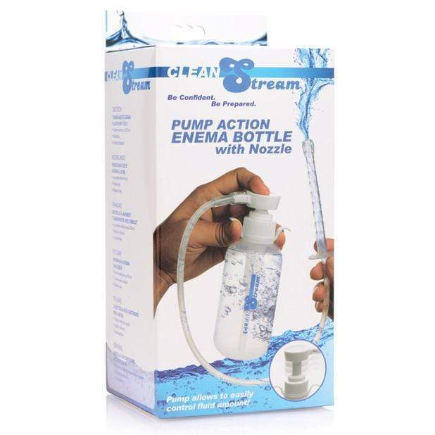 XR - Cleanstream Pump Action Enema Bottle with Nozzle (Clear) XR1022 CherryAffairs