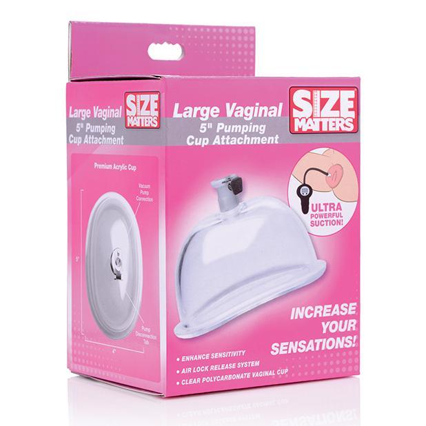 XR - Size Matters Vaginal 5&quot; Pumping Cup Attachment Large (Clear) XR1037 CherryAffairs