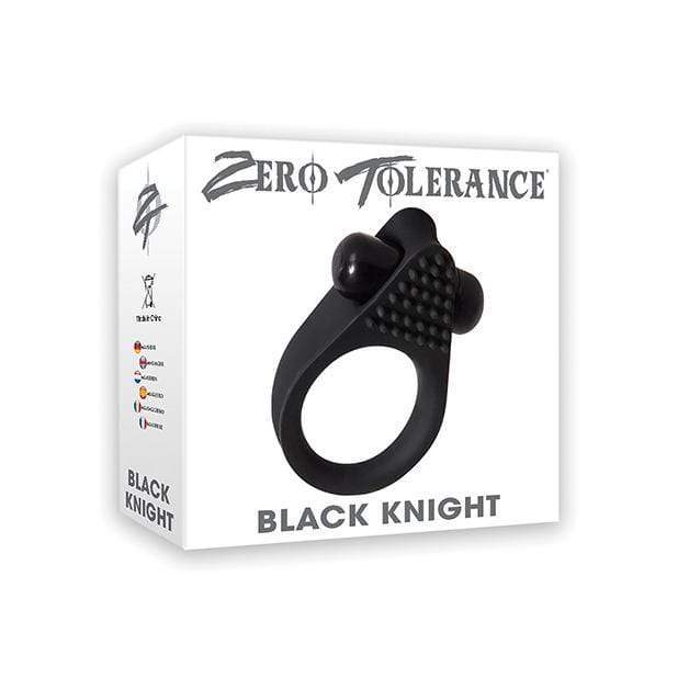Zero Tolerance - Black Knight Vibrating Cock Ring (Black)    Silicone Cock Ring (Vibration) Non Rechargeable