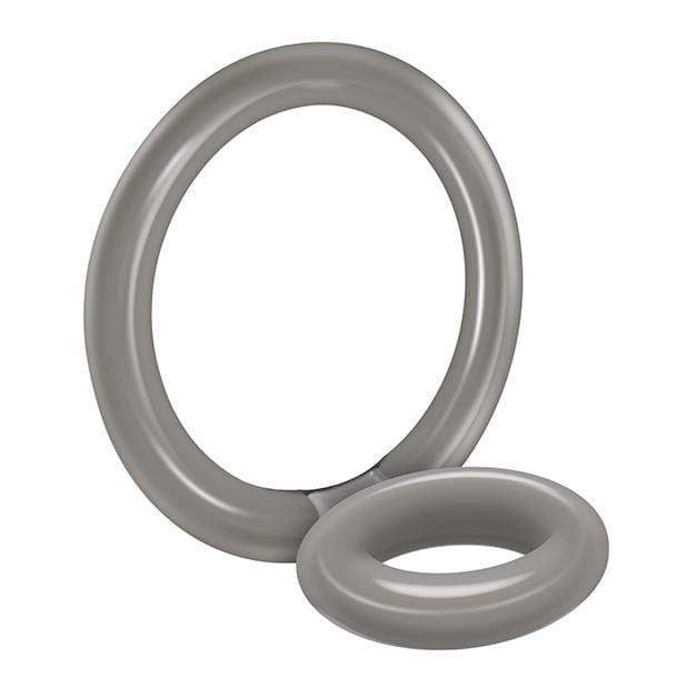 Zero Tolerance - Bullseye Cock Ring (Grey)    Rubber Cock Ring (Non Vibration)